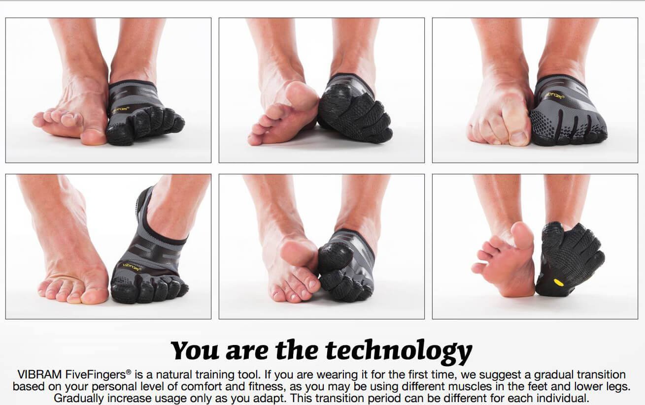 vibram five fingers sizing tool